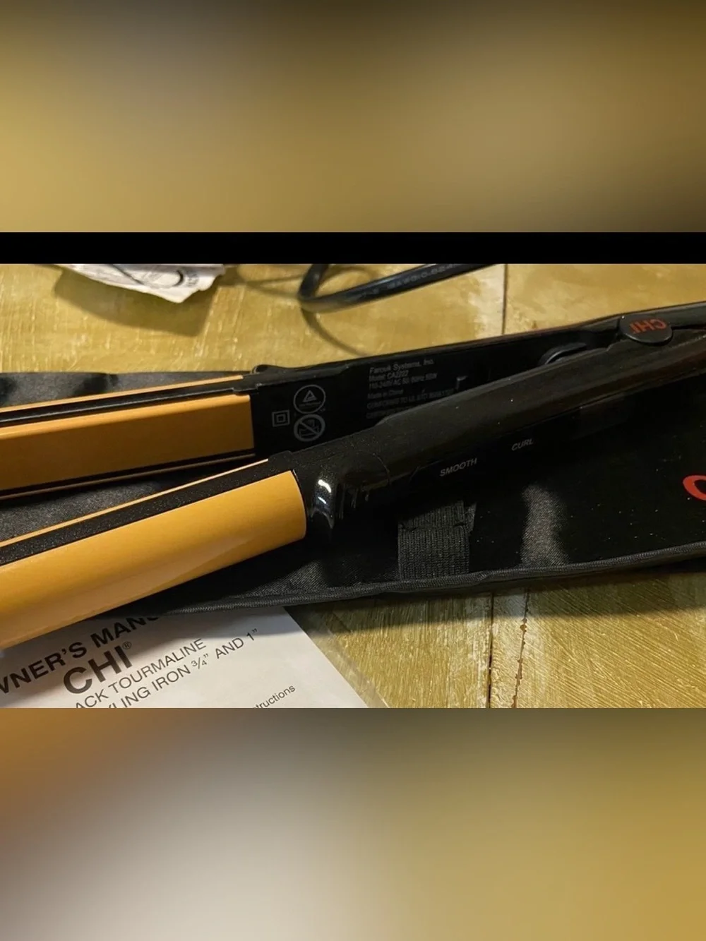 CHI Black and Gold Professional Ceramic Hair Straightener